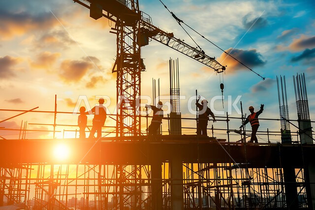 تشييد المباني والمشاريع الضخمة، مفهوم تحسين البنية التحتية للبلاد، أعمال البناء والمقاولات والتطوير العقاري، إنشاء الأساسات والهياكل للمشروعات السكنية والمصانع، التطور المعماري والحضاري في المملكة العربية السعودية