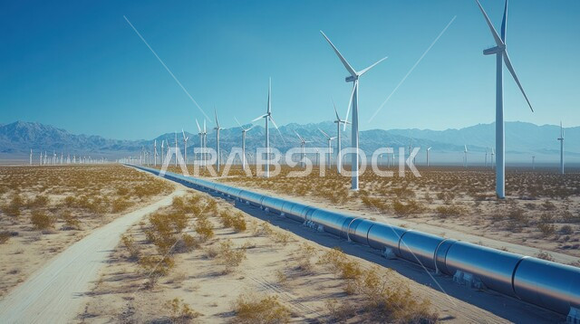 حقول توربينات و طواحين الهواء، مفهوم استخدام الطاقات المتجددة صديقة البيئة، التنمية المستدامة بالطاقة البديلة في المملكة العربية السعودية, توليد الكهرباء بواسطة مزارع الرياح