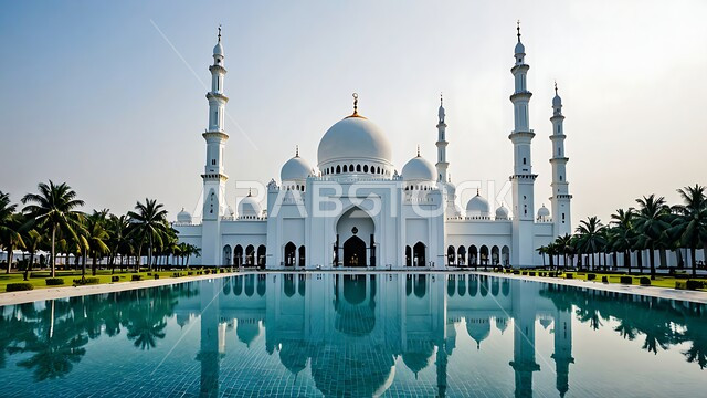 الفن الهندسي المعماري لبناء المساجد في المملكة العربية السعودية، العبادة والطاعة والتقرب الى الله، الديكورات والتصاميم الإسلامية، المآذن والقبب المبنية على الطراز العريق، انعكاس المسجد على المياه الصافية، الاهتمام بزراعة النباتات وأشجار النخيل الخضراء