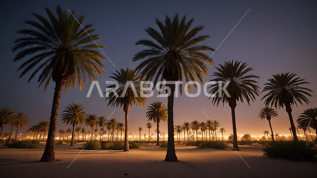 منتجات زراعية محلية وطنية, موسم الحصاد وجني التمور, المحميات الطبيعية في المملكة العربية السعودية, واحات ومزارع أشجار النخيل في المناطق الصحراوية, الاهتمام بالتشجير والحقول والمحاصيل