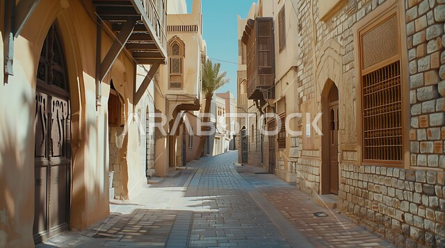 الفن الهندسي المعماري للمباني والمنازل على الطراز الإسلامي القديم، أحياء وحارات تاريخية سكنية قديمة في المملكة العربية السعودية، أماكن سياحية تراثية شعبية، الشرفات والنوافذ الخشبية والتصميمات المعقدة للبناء