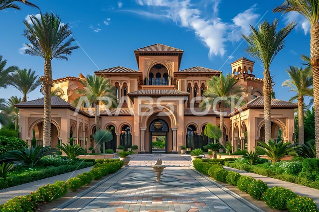 الفن الهندسي المعماري على الطراز الحديث، تصاميم عصرية فاخرة للشقق والفلل السكنية السياحية، القصور والفنادق والأبنية المتميزة، النمو والتقدم العمراني في المملكة العربية السعودية، الاهتمام بزراعة الأشجار والنباتات الخضراء