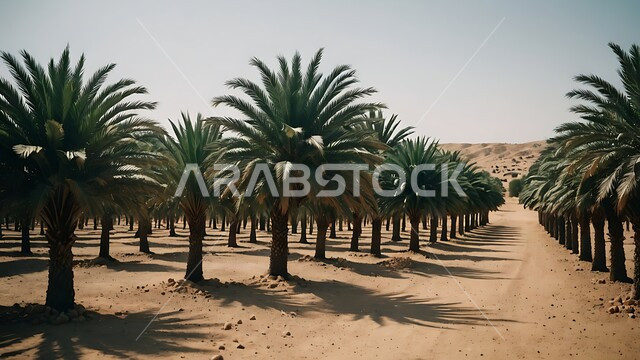 محاصيل ومنتجات محلية وطنية, محمية طبيعية في الطبية الصحراوية لزراعة أشجار النخيل, المزراع والاراضي الزراعية في المملكة العربية السعودية, الاهتمام بالزراعة والتشجير