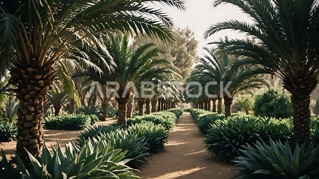 محمية طبيعية في الطبية الصحراوية لزراعة أشجار النخيل, محاصيل ومنتجات محلية وطنية, المزراع والاراضي الزراعية في المملكة العربية السعودية, الاهتمام بالزراعة والتشجير