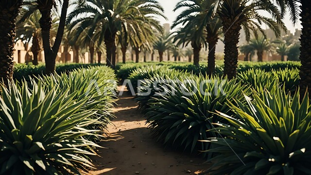محمية طبيعية في الطبية الصحراوية لزراعة أشجار النخيل, محاصيل ومنتجات محلية وطنية, المزراع والاراضي الزراعية في المملكة العربية السعودية, الاهتمام بالزراعة والتشجير