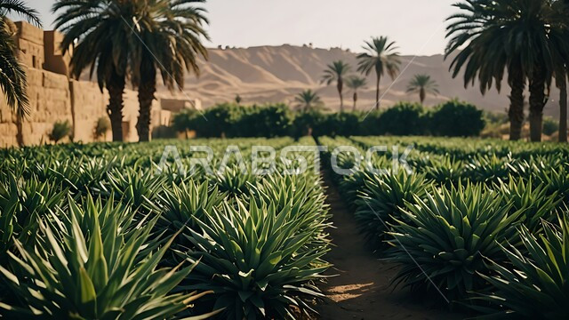 محمية طبيعية في الطبية الصحراوية لزراعة أشجار النخيل, محاصيل ومنتجات محلية وطنية, المزراع والاراضي الزراعية في المملكة العربية السعودية, الاهتمام بالزراعة والتشجير