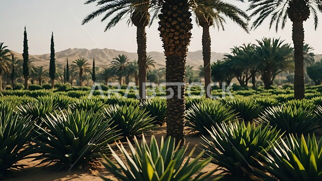 التشجير و الاهتمام بالزراعة، محمية طبيعية في الطبية الصحراوية لزراعة أشجار النخيل, محاصيل ومنتجات محلية وطنية, المزراع والاراضي الزراعية في المملكة العربية السعودية