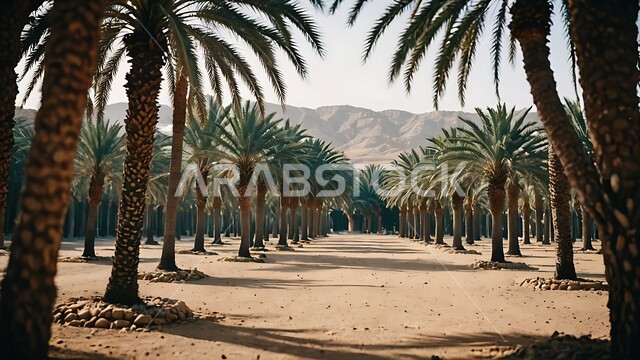 التشجير و الاهتمام بالزراعة، محمية طبيعية في الطبية الصحراوية لزراعة أشجار النخيل, محاصيل ومنتجات محلية وطنية, المزراع والاراضي الزراعية في المملكة العربية السعودية