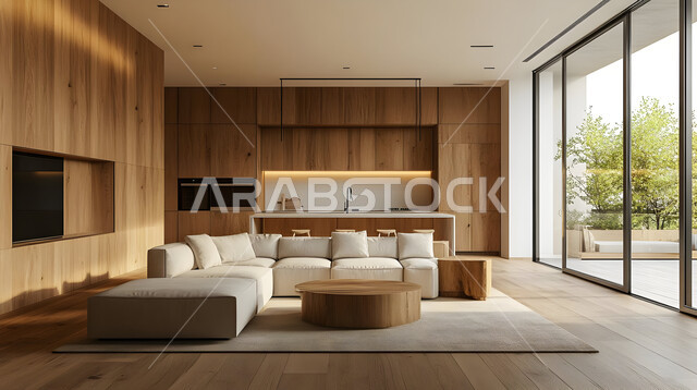  التصاميم الأنيقة لغرف الجلوس المريحة على الطراز الحديث، غرفة معيشة مع أثاث منزلي فاخر، الديكورات الداخلية الراقية للفلل والشقق السكنية في المملكة العربية السعودية، اكسسوارات وتحف عصرية