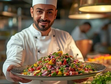 Preparing Delicious Traditional Popular Foods A Saudi Arabian Gulf 