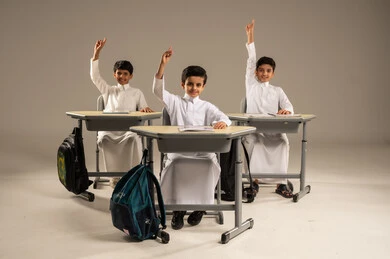 3D Designs Of A Saudi Arabian Gulf Student Wearing School Uniform 