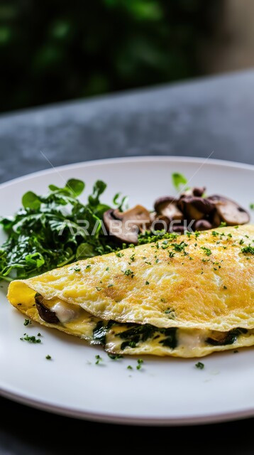 وجبة فطور صباحية صحية وسريعة, صورة مقربة لطبق البيض المقلي مع الخضار, فنون تقديم الطعام في مطاعم المملكة العربية السعودية, أغذية ذات قيمة غذائية عالية, وجبات ومأكولات مغذية, الاومليت اللذيذ المليء بالبروتينات