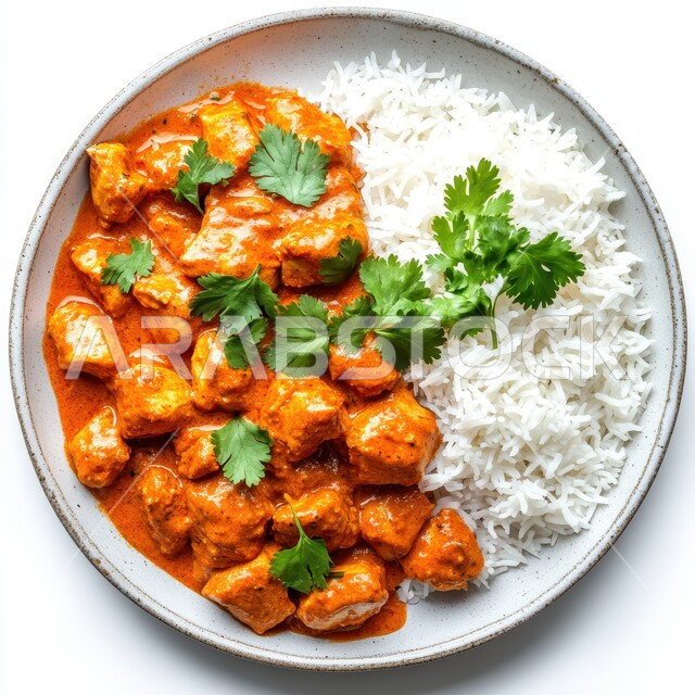 فنون التقديم في مطاعم ومطابخ المملكة العربية السعودية، وصفات طعام شهية صحية لذيذة، أطباق من المأكولات العربية التقليدية الشعبية، مفهوم الولائم والعزائم، طبق من الدجاج الكريمي