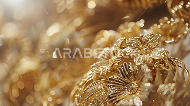 المجوهرات التقليدية الذهبية، أناقة ومهارة صنع الاكسسوارات الثمينة، القلائد والأساور المعقدة وخواتم الأحجار الكريمة، الحلي المصنوعة بحرفية من الذهب الخالص، التصميمات الفريدة والمميزة للمعروضات الفاخرة، متاجر بيع وشراء الذهب والجواهر في المملكة العربية السعودية