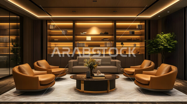  الديكورات الداخلية والتصاميم الحديثة لغرفة الجلوس، واجهة زجاجية مطلة على الطبيعة الخارجية, شقق وفلل سكنية في المملكة العربية السعودية ,التحف والاكسسوارات والزينة الراقية, أثاث منزلي أنيق ومريح، مفروشات بألوان مريحة ومتناسبة