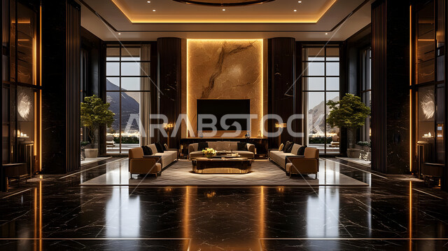  شقق وفلل سكنية في المملكة العربية السعودية , الديكورات الداخلية والتصاميم الحديثة لغرفة الجلوس، واجهة زجاجية مطلة على الطبيعة الخارجية, التحف والاكسسوارات والزينة الراقية, أثاث منزلي أنيق ومريح، مفروشات بألوان مريحة ومتناسبة