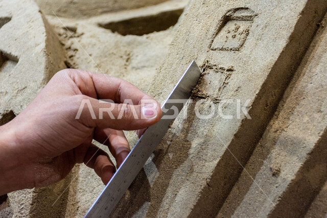 النحت على الرمل في جناح الفنانين في معرض أبوظبي الدولي للكتاب 2024, استقطاب وجذب السياح من أنحاء العالم، معارض وفعاليات في الإمارات العربية المتحدة، معالم و أماكن سياحية ثقافية مشهورة, الحرف والفنون اليدوية