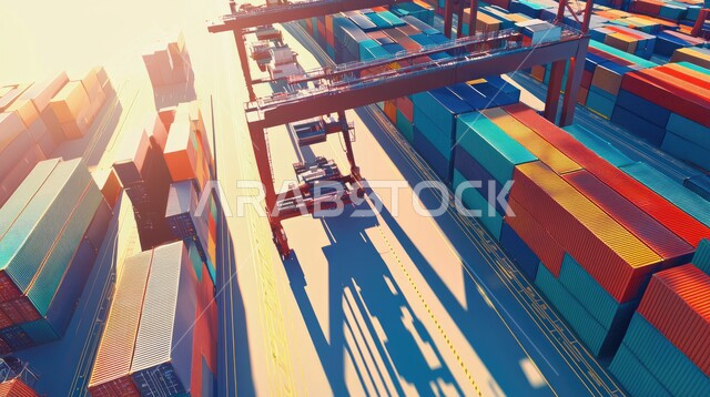 استيراد وتصدير البضاعة في المملكة العربية السعودية, الاقتصاد البحري لنقل واستلام كونتينرات التخزين, ميناء شحن البضائع و الحاويات التجارية، مرفأ تجاري لتوصيل السلع والمنتجات المحلية عبر السفن في البحار