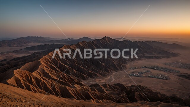 التضاريس والمرتفعات الجبلية في البراري، التكوينات والتشكلات الصخرية في صحراء المملكة العربية السعودية، الكثبان والتلال الرملية الناعمة، مناطق البادية والبيئة الطبيعية الصحراوية