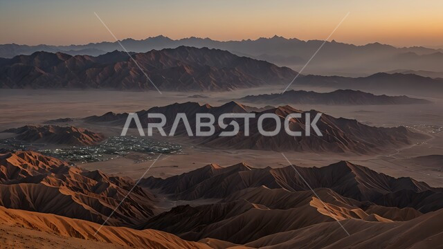 الكثبان والتلال الرملية الناعمة، التضاريس والمرتفعات الجبلية في البراري، التكوينات والتشكلات الصخرية في صحراء المملكة العربية السعودية، مناطق البادية والبيئة الطبيعية الصحراوية