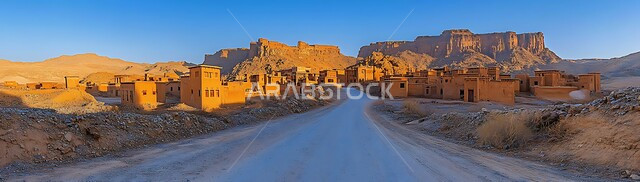 المنازل والمباني الحجرية الشعبية, الفن الهندسي المعماري على الطراز القديم لبناء البيوت الطينية, الأماكن التراثية التاريخية القديمة, قرية أثرية مهجورة, المعالم السياحية في المملكة العربية السعودية