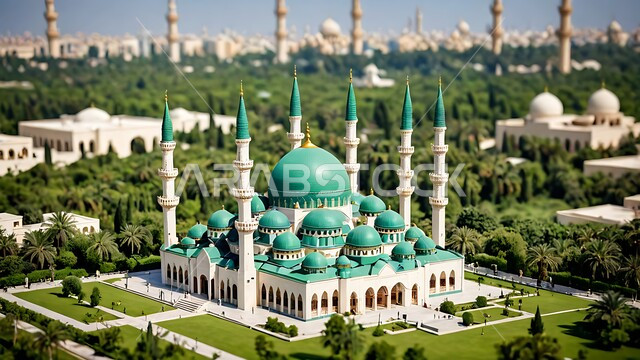 نداء المسلمين لأداء الفرائض والصلوات, العبادة والتقرب من الله, الفن الهندسي المعماري لبناء المساجد في المملكة العربية السعودية, الديكورات والتصاميم الخارجية الحديثة لبناء مسجد باللون الأبيض, أماكن إسلامية مقدسة