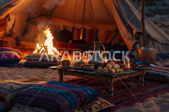 أنشطة ترفيهية ممتعة في المملكة العربية السعودية, قضاء الوقت الممتع بالجلسات الهادئة في الصحراء, أماكن رحلات السفاري الشبابية, أجواء التخييم و الكشتات البرية في المناطق الصحراوية, خيم شعبية تقليدية