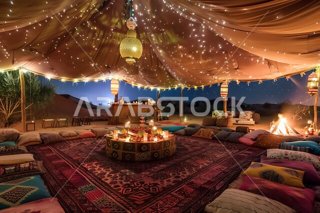 أنشطة ترفيهية ممتعة في المملكة العربية السعودية، قضاء الوقت الممتع بالجلسات الهادئة في الصحراء، أماكن رحلات السفاري الشبابية، أجواء التخييم و الكشتات البرية في المناطق الصحراوية، خيم شعبية تقليدية