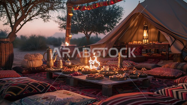 أنشطة ترفيهية ممتعة في المملكة العربية السعودية، قضاء الوقت الممتع بالجلسات الهادئة في الصحراء، أماكن رحلات السفاري الشبابية، أجواء التخييم و الكشتات البرية في المناطق الصحراوية، خيم شعبية تقليدية