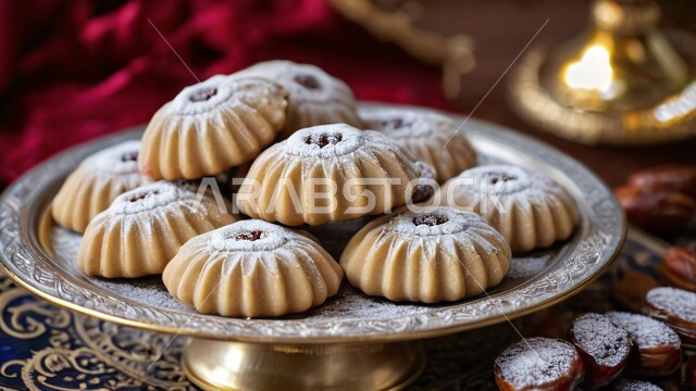 كرم الضيافة وحسن الاستقبال في السعودية، طريقة إعداد وتحضير الحلويات الشهية، قطع من حلى العيد بالمكسرات، أقراص المعمول بالعجوة اللذيذة، الأعياد والمناسبات الإسلامية السعيدة