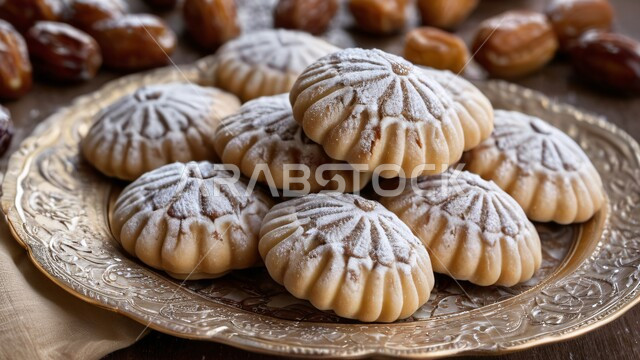 طريقة إعداد وتحضير الحلويات الشهية، قطع من حلى العيد بالمكسرات، أقراص المعمول بالعجوة اللذيذة، الأعياد والمناسبات الإسلامية السعيدة، كرم الضيافة وحسن الاستقبال في السعودية