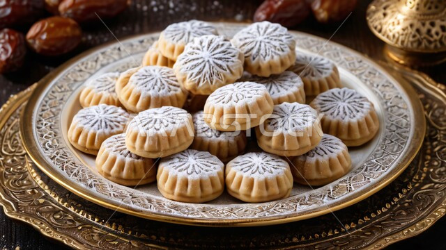 كرم الضيافة وحسن الاستقبال في السعودية، طريقة إعداد وتحضير الحلويات الشهية، قطع من حلى العيد بالمكسرات، أقراص المعمول بالعجوة اللذيذة، الأعياد والمناسبات الإسلامية السعيدة