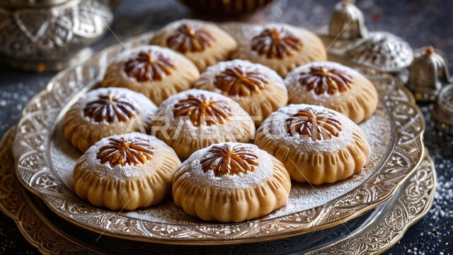 قطع من حلى العيد بالمكسرات، أقراص المعمول بالعجوة اللذيذة، الأعياد والمناسبات الإسلامية السعيدة، طريقة إعداد وتحضير الحلويات الشهية، كرم الضيافة وحسن الاستقبال في السعودية