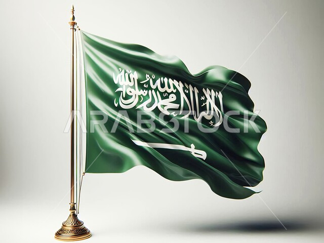 الاحتفال بذكرى العيد الوطني 23 سبتمبر، راية التوحيد وسيف القوة، احياء ذكرى يوم العلم 11 مارس، علم المملكة العربية السعودية الاخضر المرفرف، المناسبات والاعياد الوطنية، مفهوم حب الوطن والانتماء إليه, خلفية بيضاء