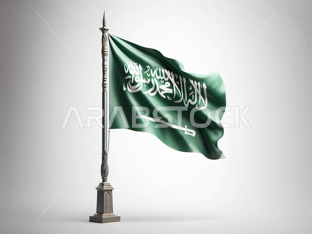 الاحتفال بذكرى العيد الوطني 23 سبتمبر، راية التوحيد وسيف القوة، احياء ذكرى يوم العلم 11 مارس، علم المملكة العربية السعودية الاخضر المرفرف، المناسبات والاعياد الوطنية، مفهوم حب الوطن والانتماء إليه, خلفية بيضاء