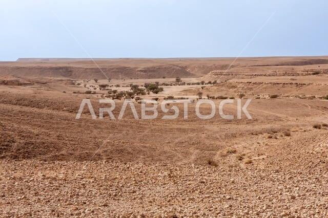 الكثبان الناعمه الذهبية الرملية وضح النهار، الطبيعة الصحراويه في الأماكن السياحية الأثرية المشهورة, البنية الصخرية الطبيعية في الرياض, التكوينات والتشكيلات الحجرية في المملكة العربية السعودية, منظر السماء الزرقاء