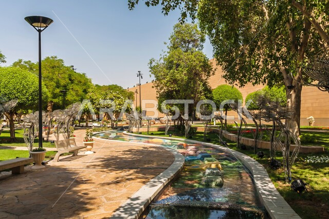 الاهتمام بزراعة النباتات وأشجار النخيل، المنتزهات الترفيهية العامة، حديقة المتحف الوطني في الرياض، الهندسة الزراعية المتميزة في المملكة العربية السعودية، أماكن ومناطق سياحية عائلية للتنزه والترفيه والمتعة، المناظر الطبيعيه الخضراء