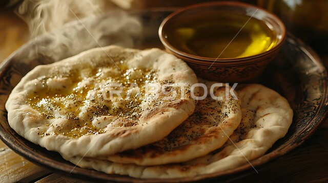 أرغفة الخبز العربي التقليدي (البيتا)، الخبز المفرود في الفرن الشعبي، المخابز والأفران في المملكة العربية، مخبوزات ساخنة طازجة، منتجات وطنية محلية سعودية