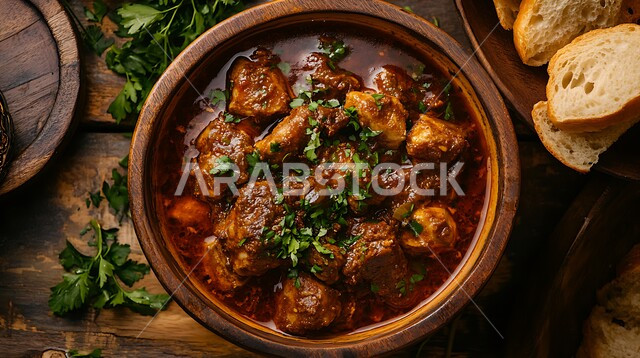 طبق من يخنة لحم البقر الشهي والخضروات, وصفات اللحومات المشوية بالنكهات المتميزة، مطاعم للمأكولات الشرقية في المملكة العربية السعودية، الوجبات الصحية والمغذية، الاستمتاع بتحضير أطباق لذيذة