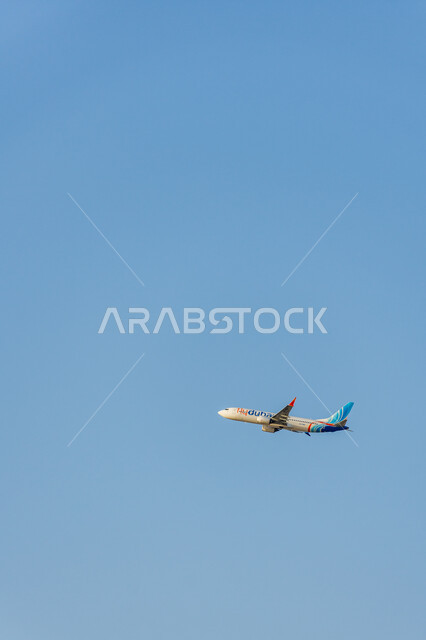 توفير الخدمات المتطورة لسهولة التنقل بين البلدان, طائرة إماراتية تحلق في السماء في وقت النهار, وسائل النقل و المواصلات الجوية, شركات و خطوط الطيران في الإمارات العربية المتحدة