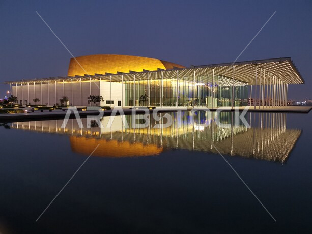 Beautiful view of famous buildings, Bahrain Financial Harbor, Bahrain art architecture, Bahrain office building