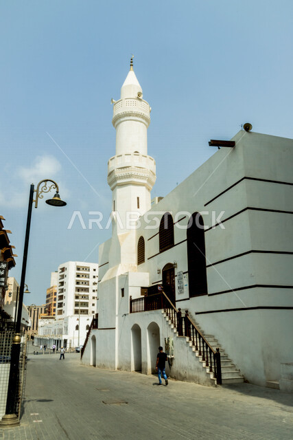 The historical city of Jeddah with an ancient Arab and Islamic architectural design, the historical country in the city of Jeddah, attractive tourist places in the Kingdom of Saudi Arabia