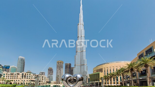 جذب واستقطاب السياح من شتى أنحاء العالم، الفن الهندسي المعماري لبرج خليفة في مدينة دبي، النمو والتطور العمراني على ساحل الخليج العربي، الأبراج وناطحات السحاب في الإمارات العربية المتحدة، المعالم السياحية المشهورة