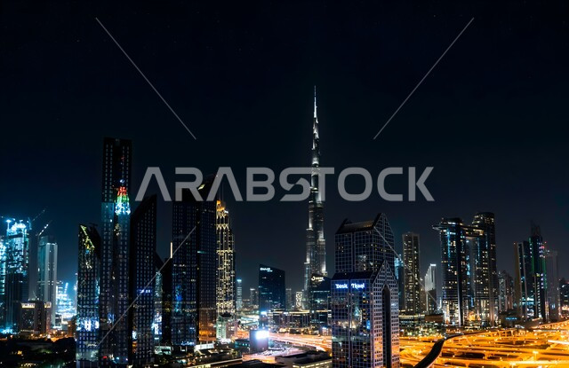 التقدم والنمو العمراني للمباني والمنشآت التجارية والسكنية، الفن الهندسي المعماري لبرج خليفة في مدينة دبي، جذب واستقطاب السياح من شتى أنحاء العالم، الأبراج وناطحات السحاب في الإمارات العربية المتحدة، المعالم السياحية المشهورة