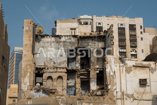 The historical city of Jeddah with an ancient Arab and Islamic architectural design, the historical country in the city of Jeddah, attractive tourist places in the Kingdom of Saudi Arabia