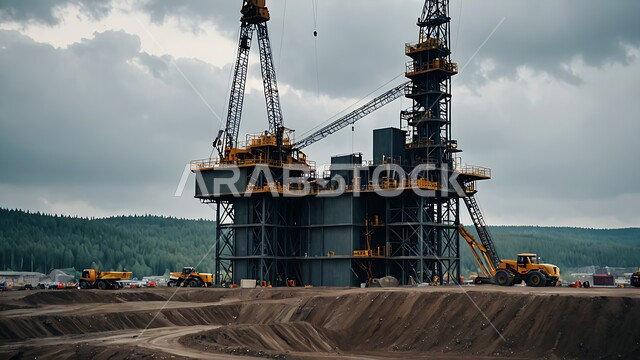 صناعات ومشاريع بتروكيماوية، مفهوم هندسة البترول في دول الخليج, مصافي تكرير النفط والغاز, مصانع ومناجم الوقود في المملكة العربية السعودية, النهضة بالاقتصاد الوطني السعودي, الآلات والمعدات الكبيرة الضخمة