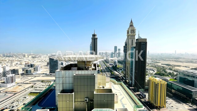 الأبراج وناطحات السحاب في الامارات العربية المتحدة، الفنون والتصاميم المعمارية الحديثة، بناء مستقبل حضاري متطور في دبي، المنشآت والمباني التجارية الشاهقة، التقدم والنمو العمراني وتحسين وتطوير البنية التحتية