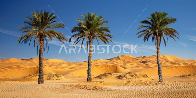 Interest in agriculture and afforestation, local national crops and products, a nature reserve in the desert nature for growing palm trees, farms and agricultural lands in the Kingdom of Saudi Arabia