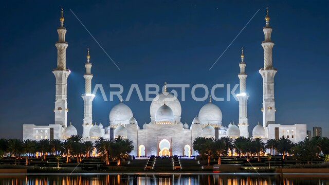 معالم وأماكن اسلامية مقدسة, الفن الهندسي المعماري لبناء المساجد في الامارات العربية المتحدة, مسجد الشيخ زايد بن سلطان آل نهيان المبني على الطراز الاسلامي الحديث في أبوظبي, نداء المسلمين لأداء العبادات والفرائض, العبادة والتقرب من الله تعالى