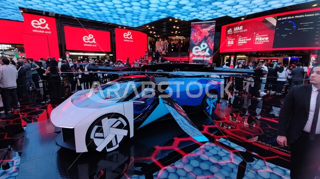 The largest event for IT companies and start-ups at the Dubai World Trade Centre, showcasing local, national and global industries and innovations, visitors flocked to see future flying vehicles at the Telecom Pavilion of GITEX Global in the UAE